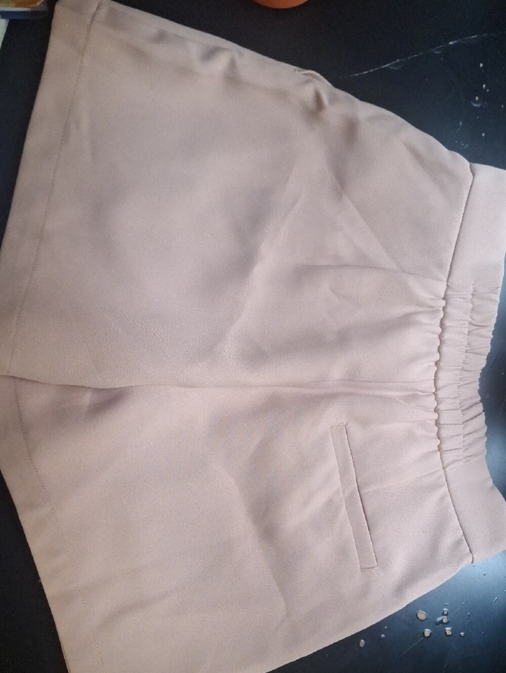 MOTF Shorts Cream High-Waist Belted with Gold Ring NWT Size S - Picture 3 of 8